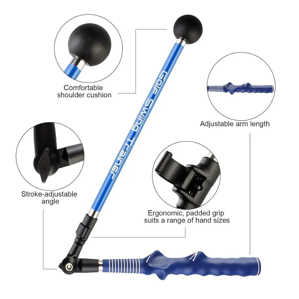 Adjustable Golf Swing Trainer Aid Stick Posture Arm Corrector Forearm Rotation